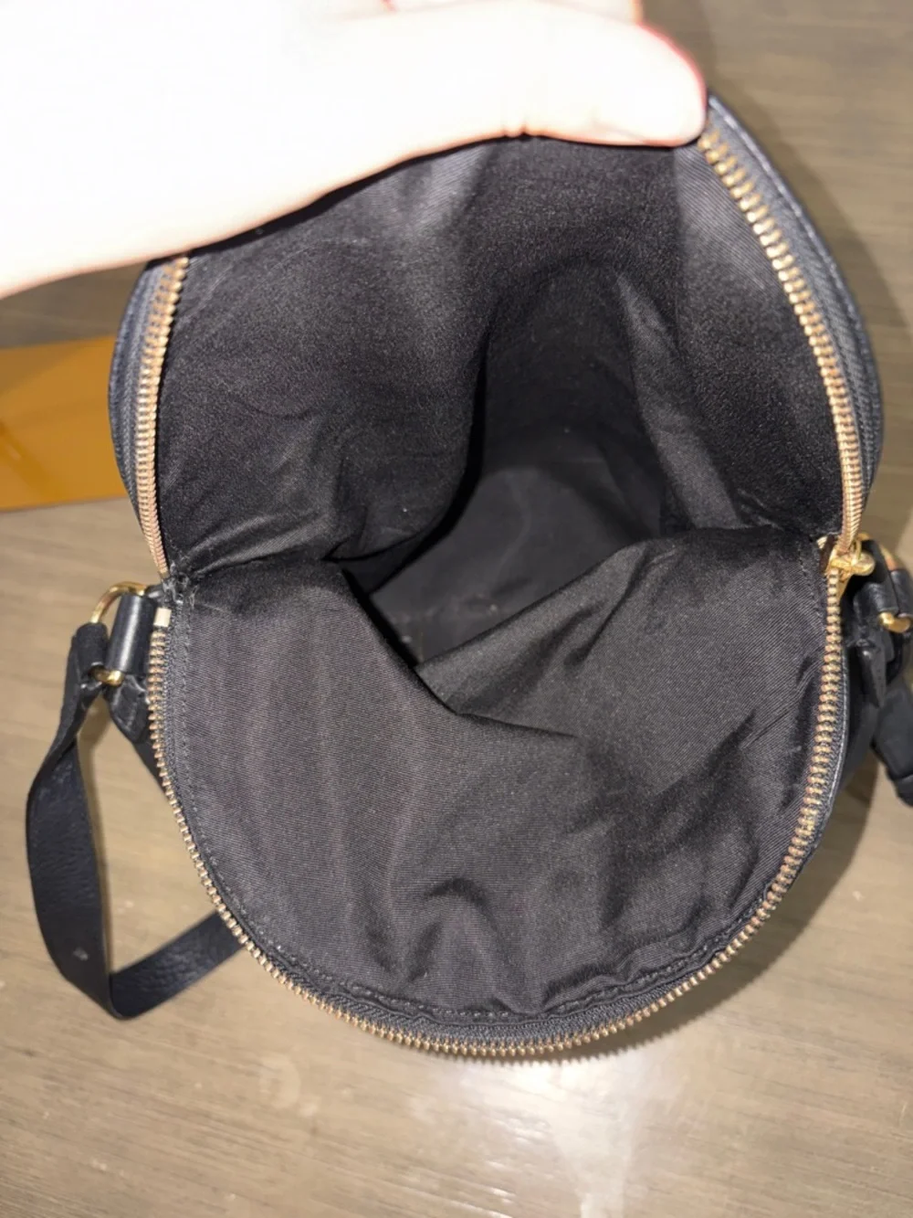 MARC JACOBS Classic Q Natasha Crossbody Shoulder Bag BLACK Pebbled Leather
